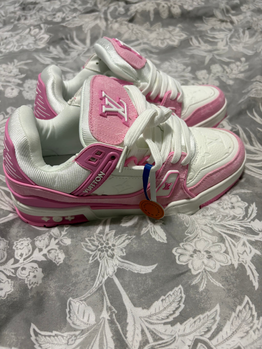 Louis Vuitton LV Trainer Pink & White – Women's