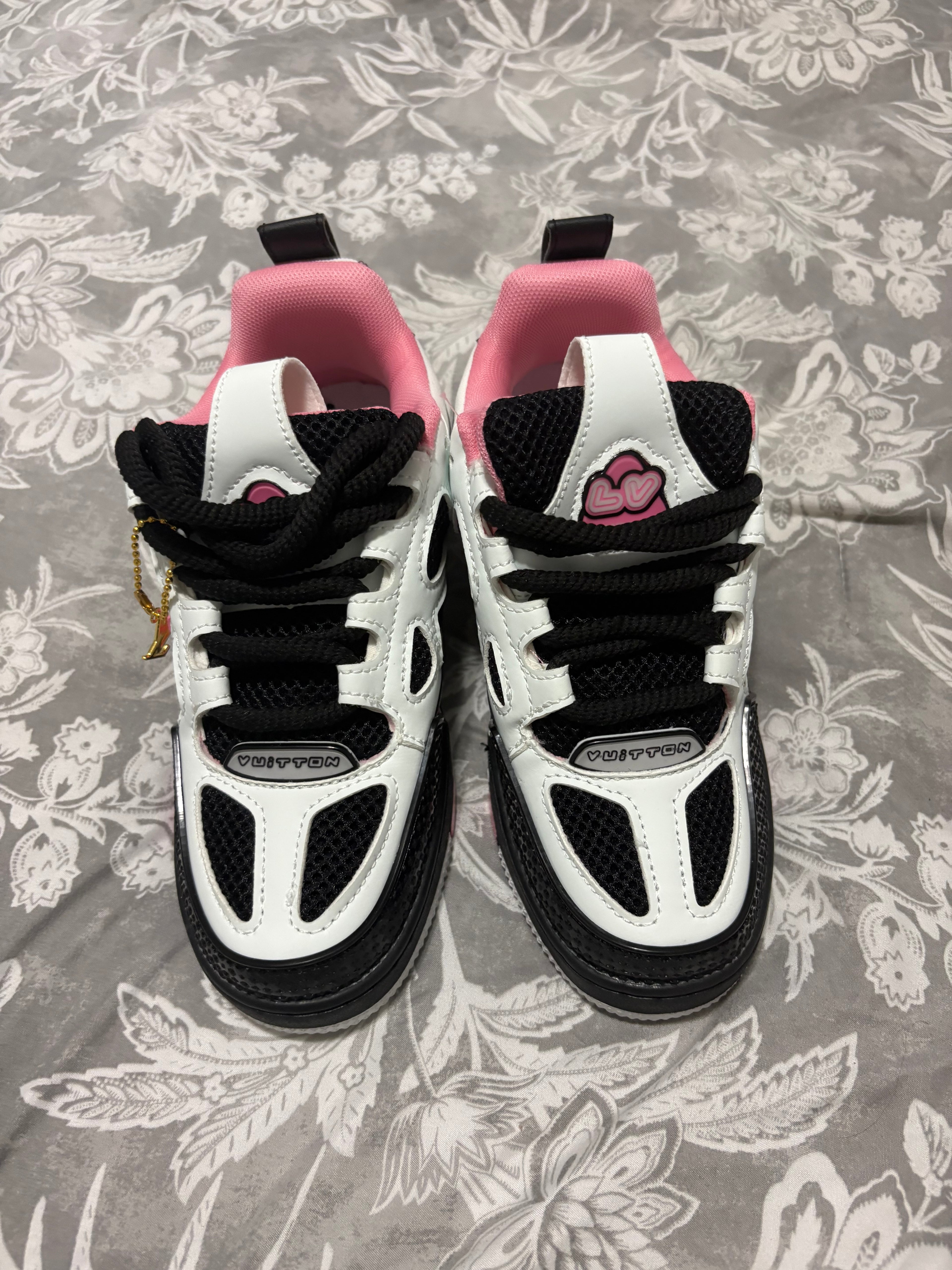 Louis Vuitton Skate Sneaker Black, White & Pink – Women's