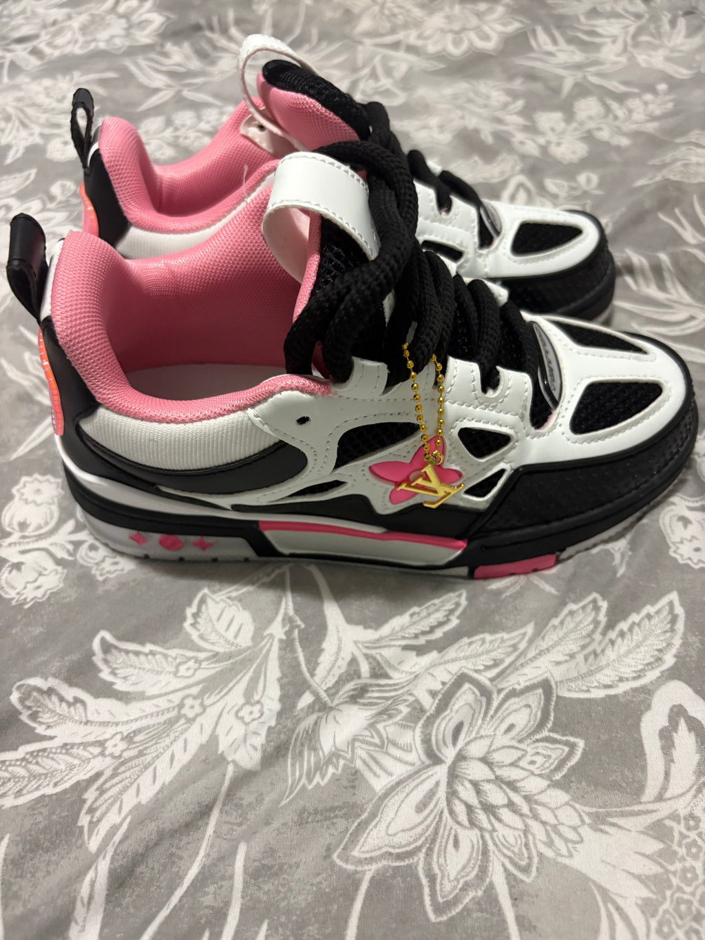 Louis Vuitton Skate Sneaker Black, White & Pink – Women's
