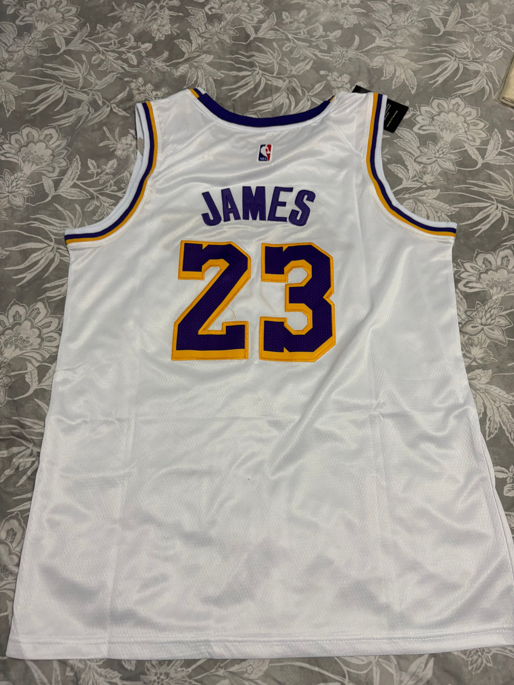 Lakers #23 LeBron James Graffiti Jersey – Urban Edition