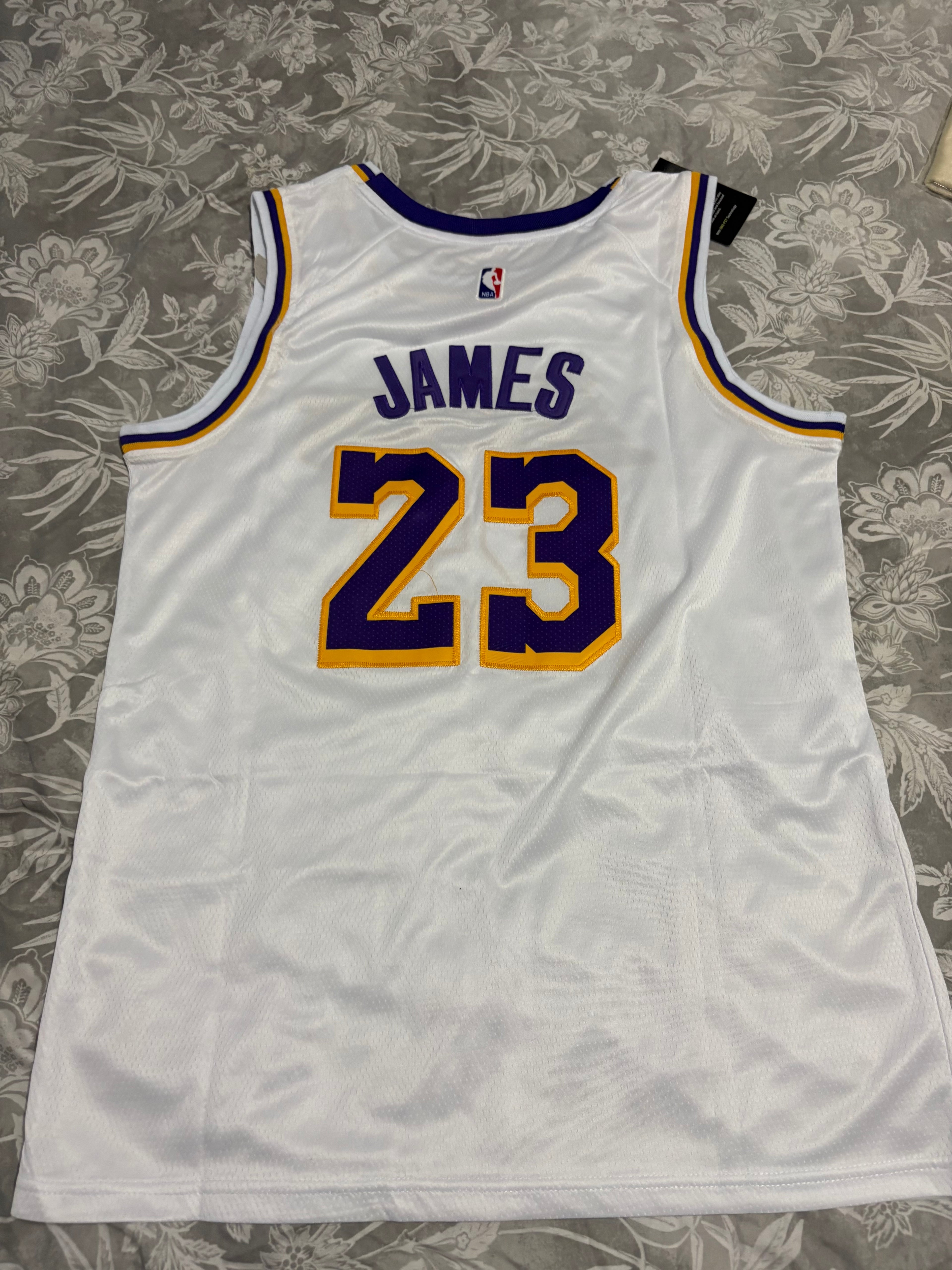Lakers #23 LeBron James Graffiti Jersey – Urban Edition