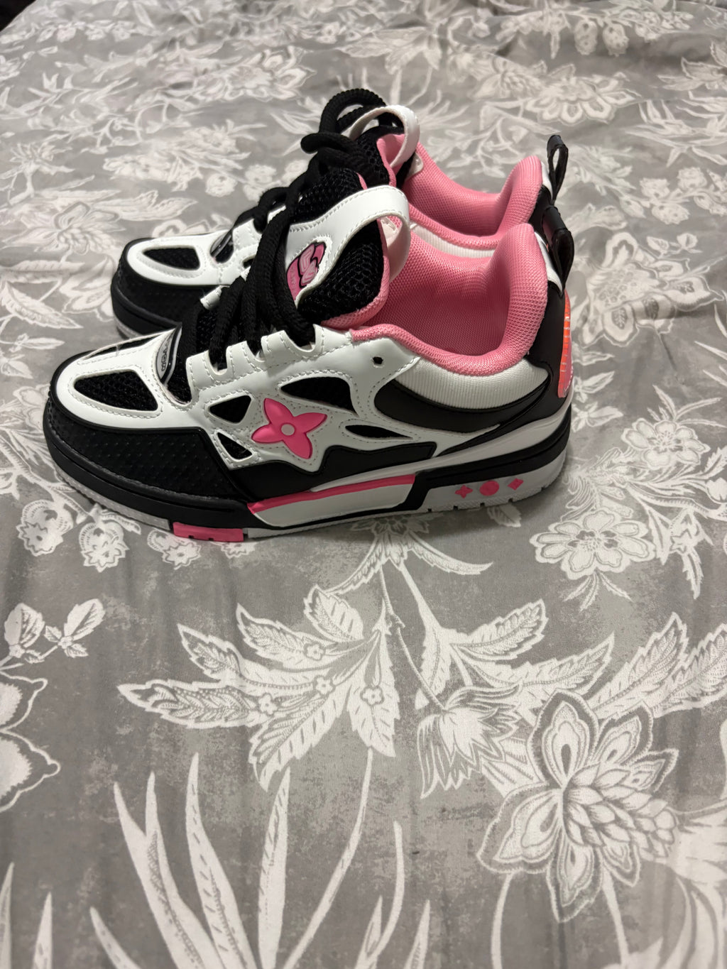 Louis Vuitton Skate Sneaker Black, White & Pink – Women's