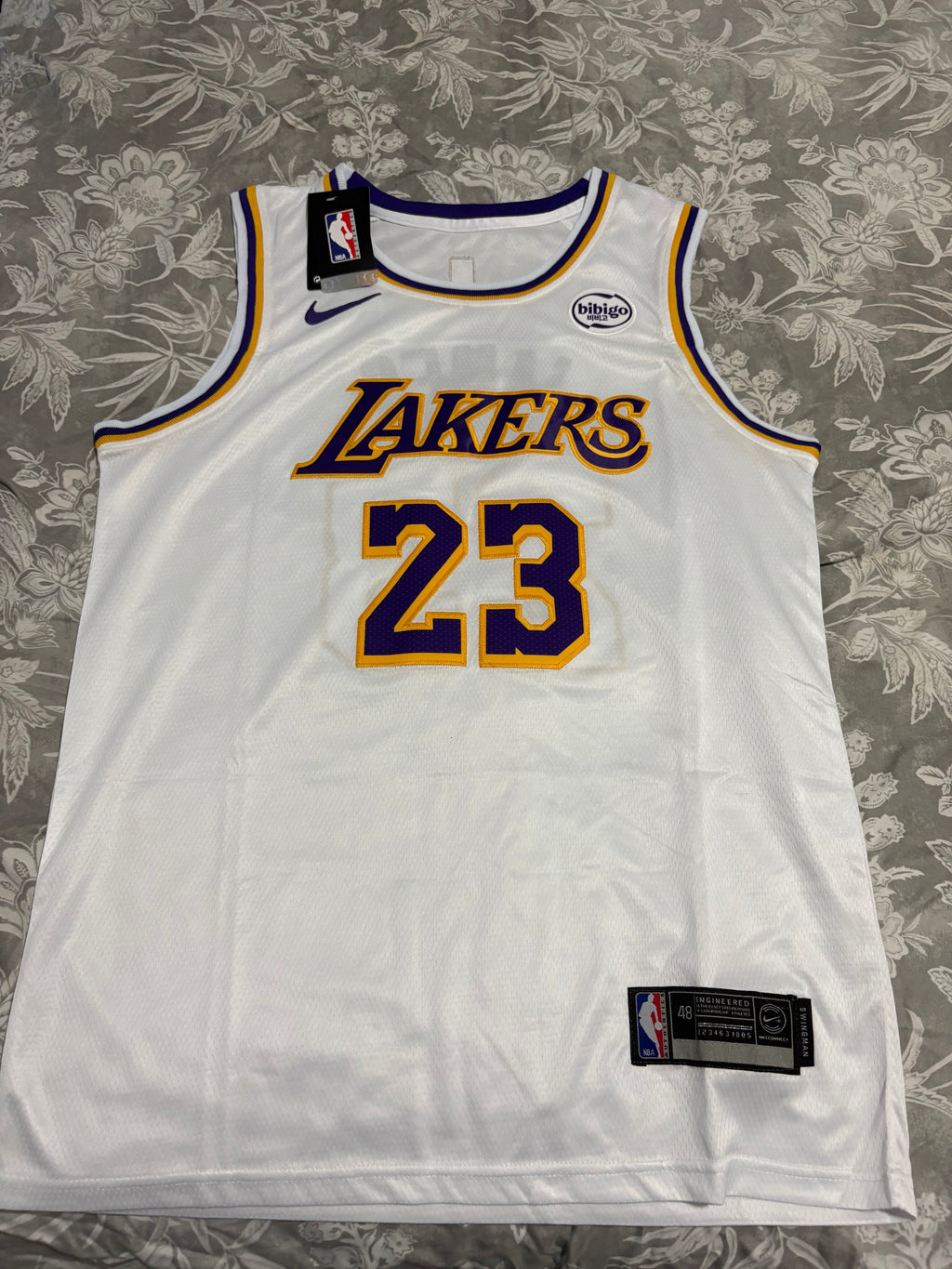 Lakers #23 LeBron James Graffiti Jersey – Urban Edition