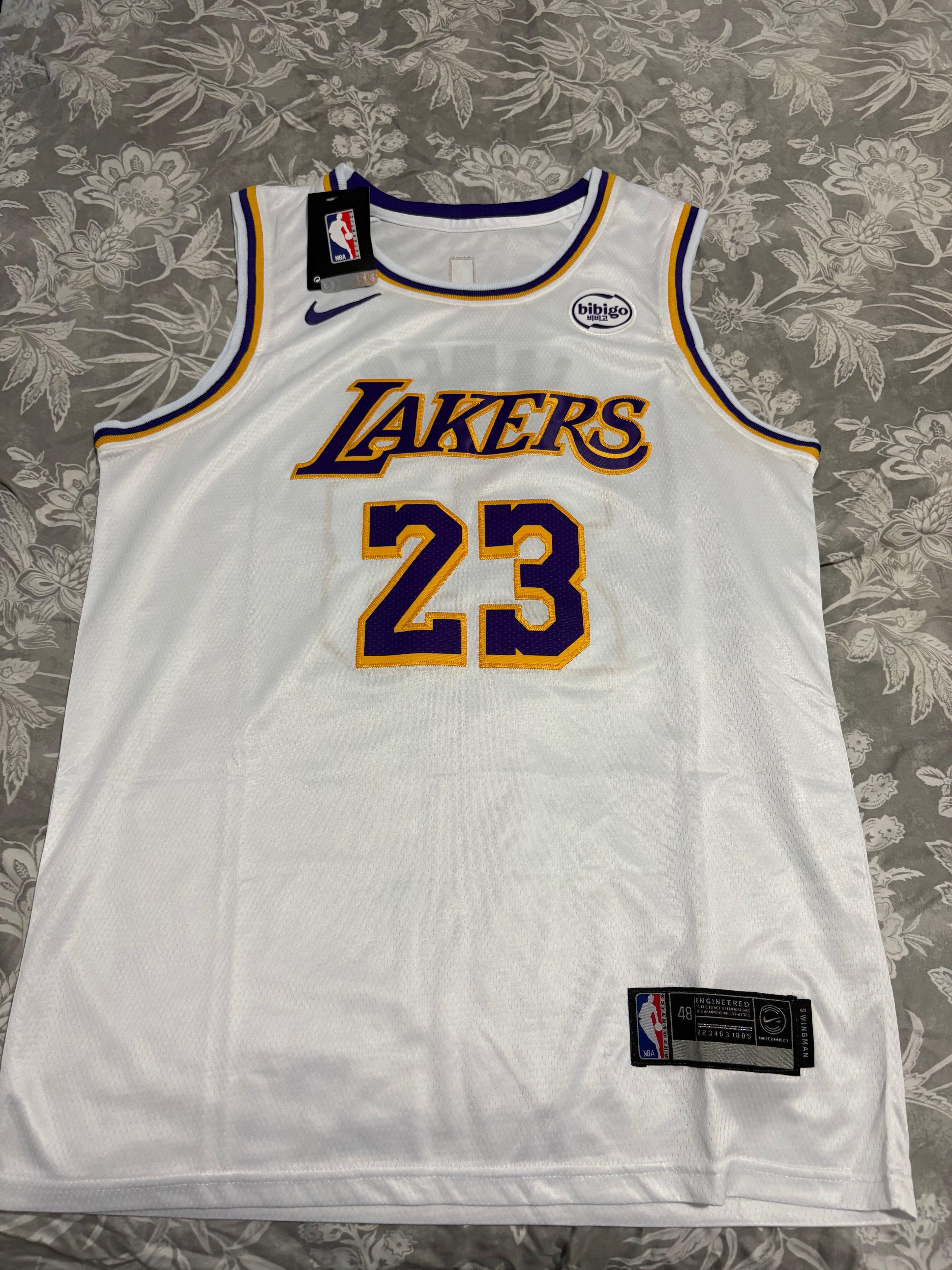 Lakers #23 LeBron James Graffiti Jersey – Urban Edition
